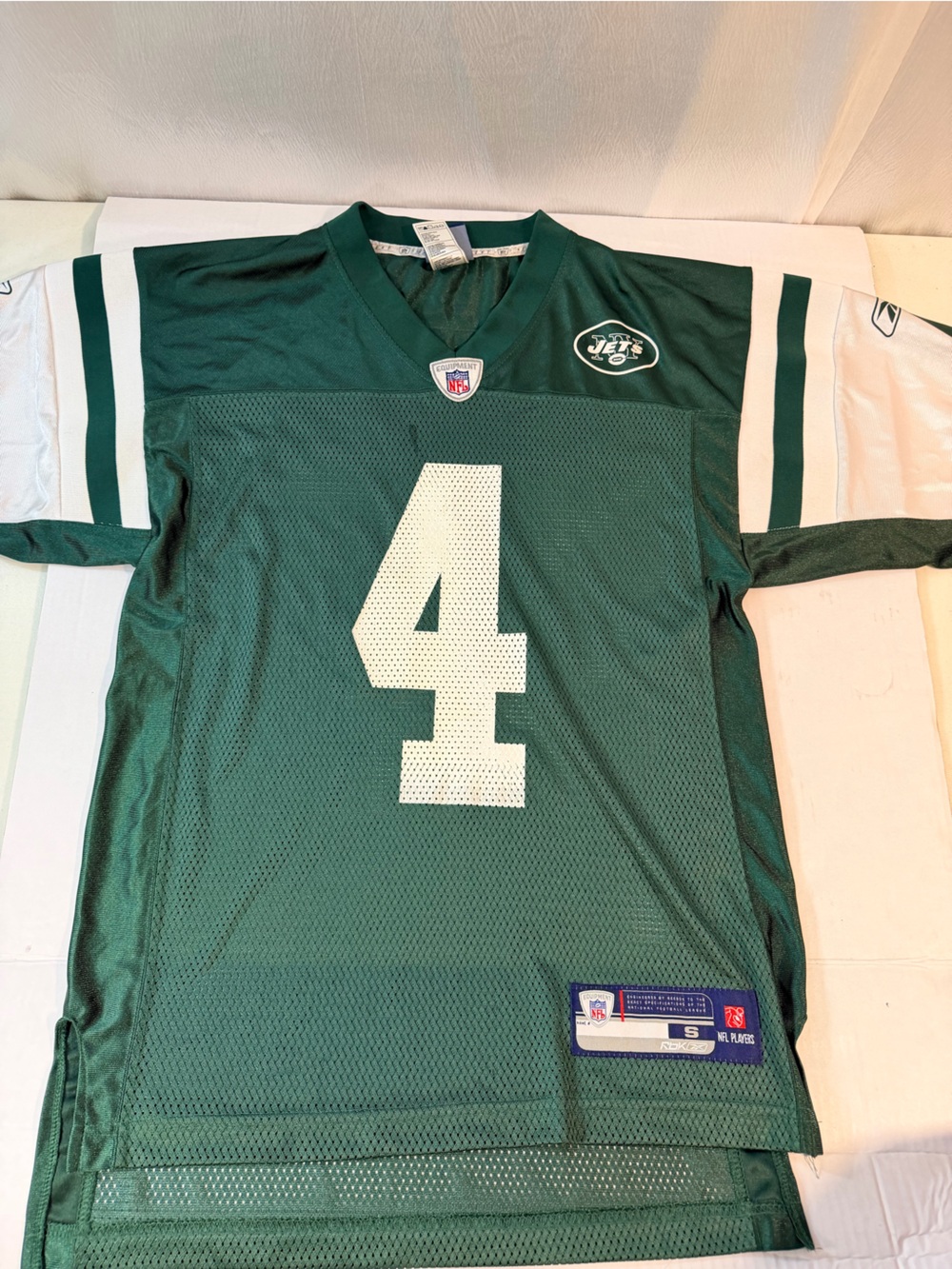 NEW YORK JETS BRETT FAVRE # 4  - Reebok On Field Jersey
